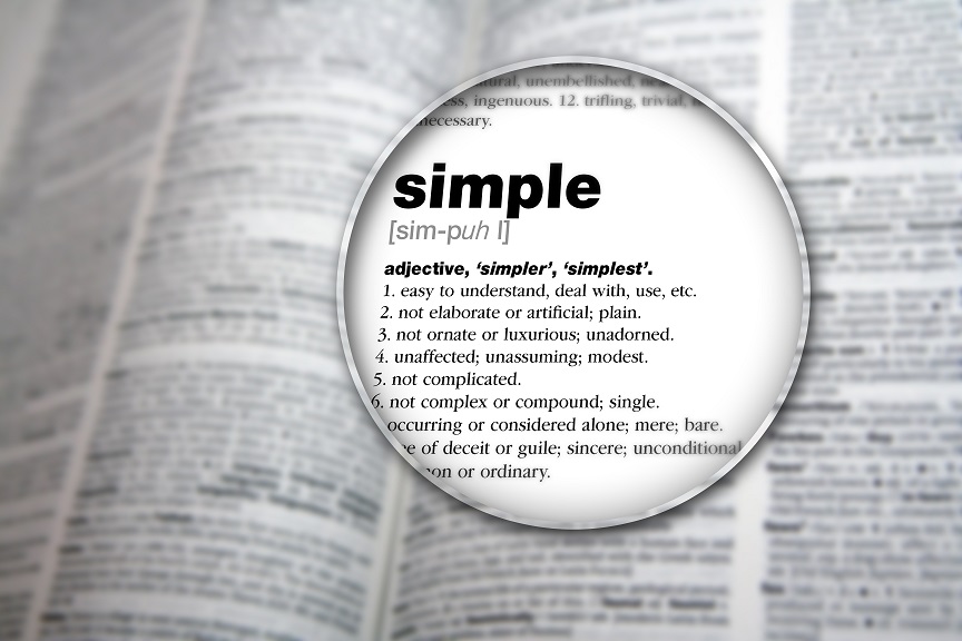 Image of dictionary entry for simple